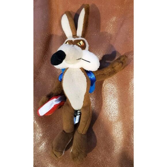 1999 Warner Brothers WB Wiley Wile E Coyote Stuffed Animal Plush Toy Replacement - Picture 2 of 6